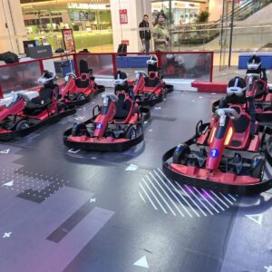 Kids' MR GO KART racing cars for fun and entertainment at LekeVreXport. Perfect for children to enjoy safe, exciting go-kart experiences in a vibrant indoor setting.