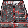 Lekevrexport Indoor Karting Track Indoor go-kart racing track with vibrant red, black, and white design elements.