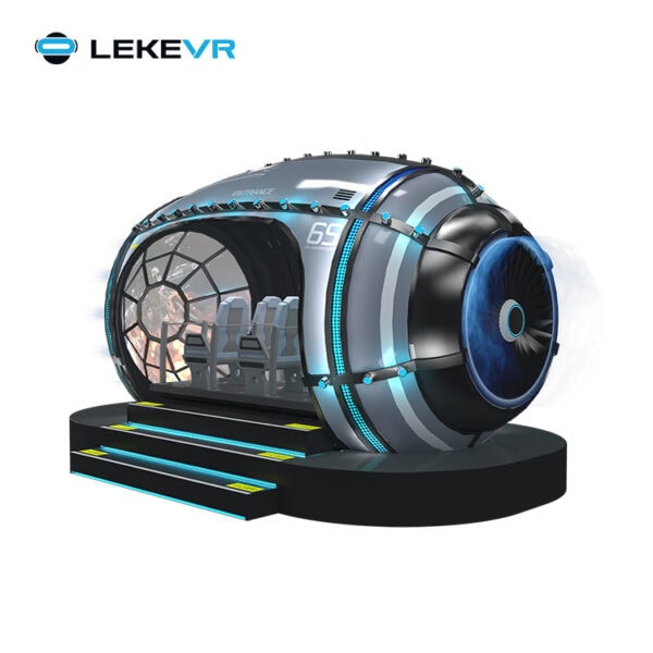 High-tech virtual reality space capsule for immersive simulations and training experiences. Designed for advanced aerospace applications with cutting-edge VR technology.