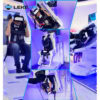 Lekevrxport Virtual Reality Experience. VR headsets and simulators at Lekevrxport showcase immersive virtual reality technology. Visitors engage with cutting-edge VR equipment designed for entertainment, training, and industrial applications.