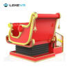 Festive Santa Sleigh Model for Christmas Decorations Decorative Santa sleigh model in red and gold, perfect for Christmas holiday displays and festive decor.