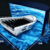 Innovative virtual reality boat simulation with dimensions 6m by 9m by 4m, showcasing immersive maritime experience for training or entertainment purposes.