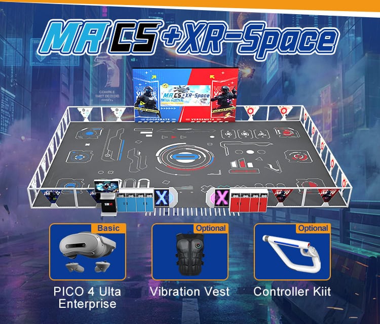 X-Space VR Arena Turnkey Commercial System Overview vr-multiplayer-arena-equipment-turnkey-system